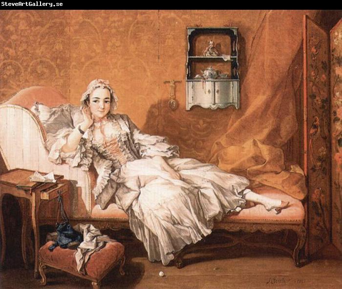 Francois Boucher Portrait of the artist's wife Marie-Jeanne Buseau